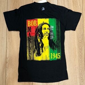 Zion Rootswear Bob Marley Black Men’s Tee Size Small NWT